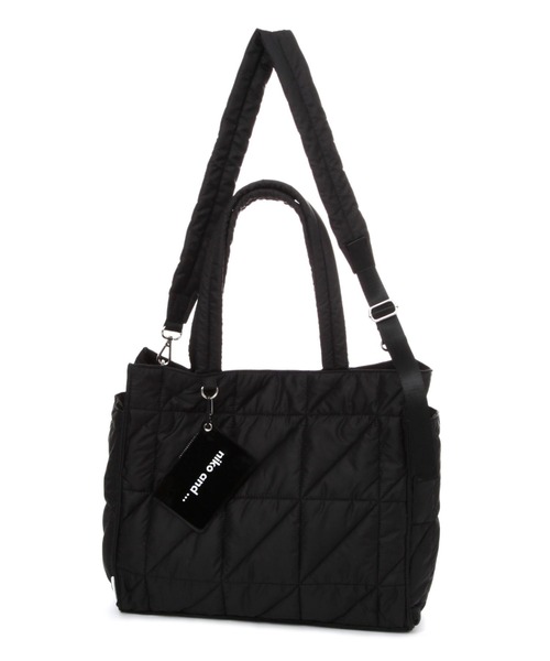 niko and...（ニコアンド）の「オリジナル2WAYマルチトートバッグM（トートバッグ・レディース・ブラック/シルバー/アイボリー・FREE）」の8枚目の写真