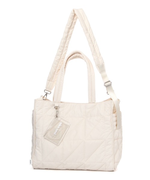 niko and...（ニコアンド）の「オリジナル2WAYマルチトートバッグM（トートバッグ・レディース・ブラック/シルバー/アイボリー・FREE）」の9枚目の写真