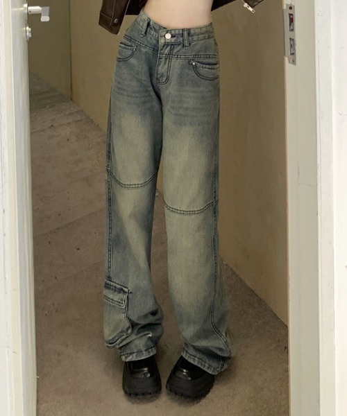 Achic(アシック)の「カーゴジーパン(デニムパンツ・レディース・グレー系その他・M/L/S)」の8枚目の写真