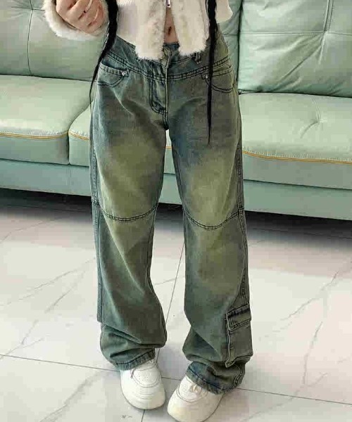 Achic(アシック)の「カーゴジーパン(デニムパンツ・レディース・グレー系その他・M/L/S)」の16枚目の写真