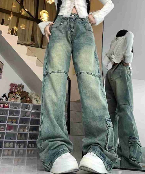 Achic(アシック)の「カーゴジーパン(デニムパンツ・レディース・グレー系その他・M/L/S)」の18枚目の写真