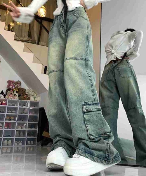 Achic(アシック)の「カーゴジーパン(デニムパンツ・レディース・グレー系その他・M/L/S)」の19枚目の写真