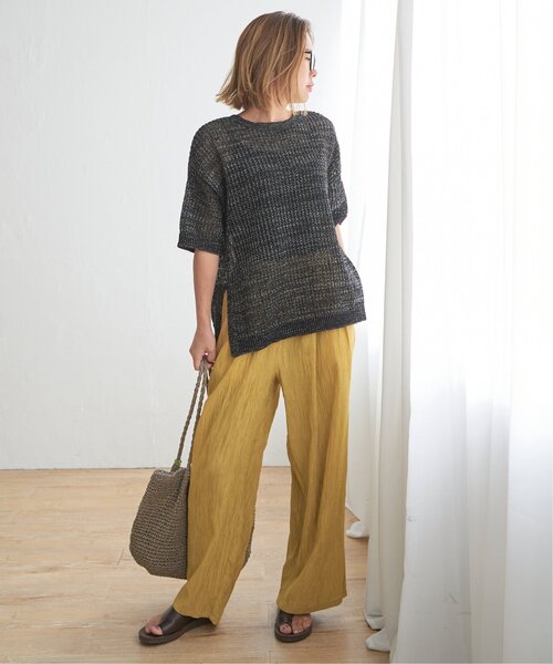 LBC（エルビーシー）の「2WAYラメメッシュニットプルオーバー（ニット/セーター・レディース・ベージュ/ブラック・M）」の17枚目の写真