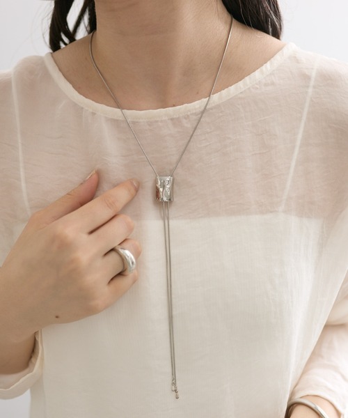 mystic（ミスティック）の「[Eau]slinde chain necklace（ネックレス・レディース・ゴールド/シルバー・ONE SIZE）」の2枚目の写真