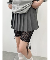 レースハーフレギンス