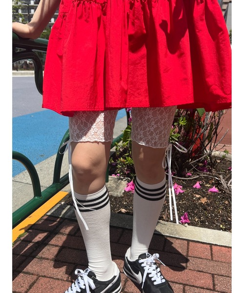 SIIILON 黒レース ハーフパンツ レギンス SIIILON 黒レース ハーフパンツ レギンス DRAGONハーフパンツ