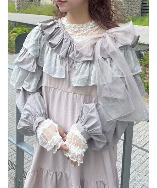 【セール】ティアードショートTOPS（シャツ/ブラウス）｜merry jenny（メリージェニー）