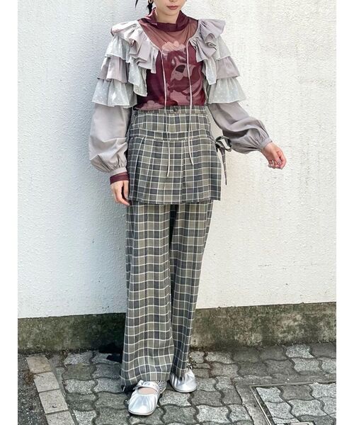 【セール】ティアードショートTOPS（シャツ/ブラウス）｜merry jenny（メリージェニー）