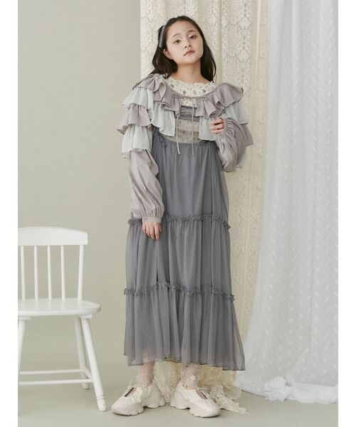 【セール】ティアードショートTOPS（シャツ/ブラウス）｜merry jenny（メリージェニー）