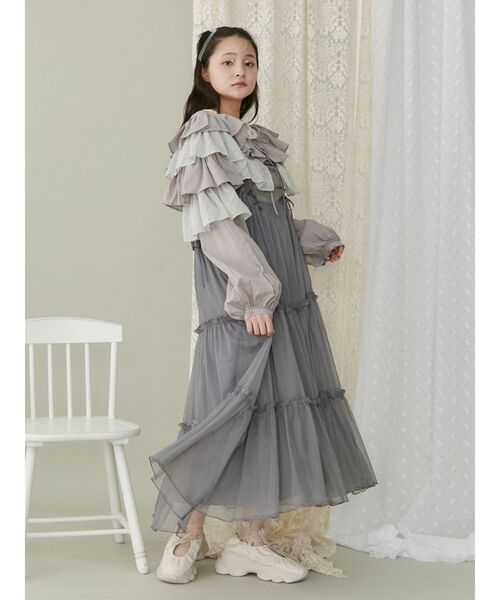 【セール】ティアードショートTOPS（シャツ/ブラウス）｜merry jenny（メリージェニー）