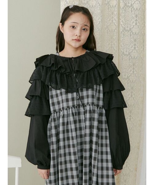 【セール】ティアードショートTOPS（シャツ/ブラウス）｜merry jenny（メリージェニー）