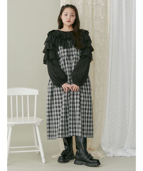 【セール】ティアードショートTOPS（シャツ/ブラウス）｜merry jenny（メリージェニー）