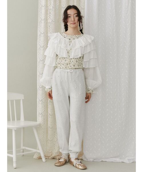 【セール】ティアードショートTOPS（シャツ/ブラウス）｜merry jenny（メリージェニー）