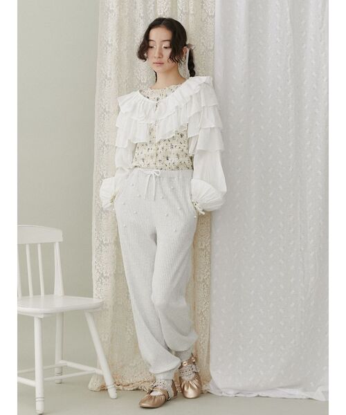 【セール】ティアードショートTOPS（シャツ/ブラウス）｜merry jenny（メリージェニー）