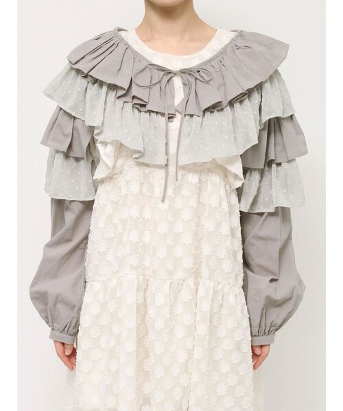 【セール】ティアードショートTOPS（シャツ/ブラウス）｜merry jenny（メリージェニー）