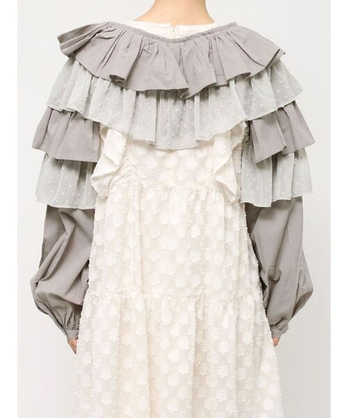 【セール】ティアードショートTOPS（シャツ/ブラウス）｜merry jenny（メリージェニー）