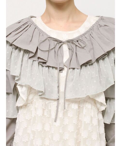 【セール】ティアードショートTOPS（シャツ/ブラウス）｜merry jenny（メリージェニー）