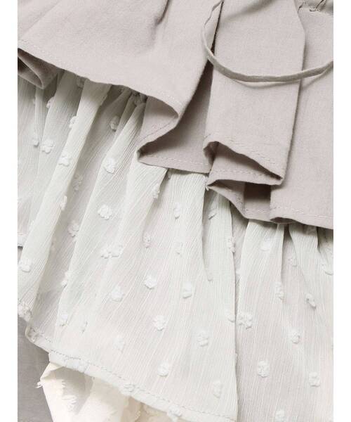 【セール】ティアードショートTOPS（シャツ/ブラウス）｜merry jenny（メリージェニー）