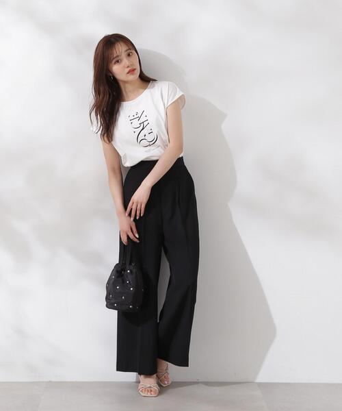 PROPORTION BODY DRESSING（プロポーションボディドレッシング）の「ナチュラルタックパンツ / 1214230600（その他パンツ・レディース・ブラック/オフホワイト・SMALL/MEDIUM）」の14枚目の写真