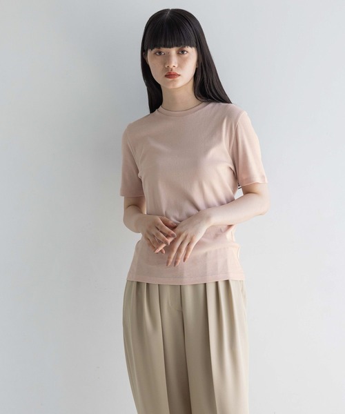 yuw(ユウ)の「シアーガーゼTee 134970(Tシャツ/カットソー・レディース・ブラック/ピンク/ホワイト・LARGE/MEDIUM)」の3枚目の写真