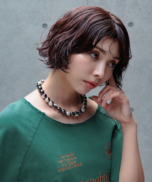 PAGEBOY（ページボーイ）の「デザインパールネックレス（ネックレス・レディース・ブラック/オフホワイト・FREE）」の10枚目の写真