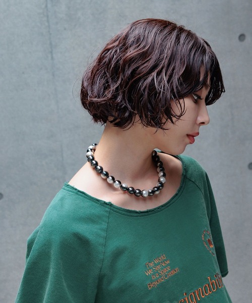 PAGEBOY（ページボーイ）の「デザインパールネックレス（ネックレス・レディース・ブラック/オフホワイト・FREE）」の12枚目の写真