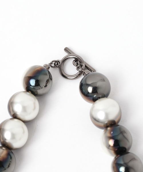 PAGEBOY（ページボーイ）の「デザインパールネックレス（ネックレス・レディース・ブラック/オフホワイト・FREE）」の14枚目の写真