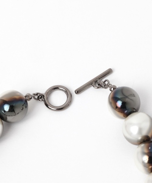 PAGEBOY（ページボーイ）の「デザインパールネックレス（ネックレス・レディース・ブラック/オフホワイト・FREE）」の15枚目の写真