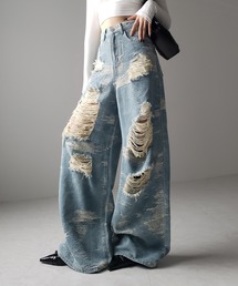 WAIMEA バイカラー デニムパンツ バイカラーウエストホックデニムパンツ Eimee Law│Eimee Law