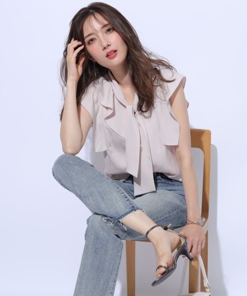 美品♡アプワイザーリッシェラッフルシャツ カシュクールラッフルシャツワンピース | ワンピース | Apuweiser