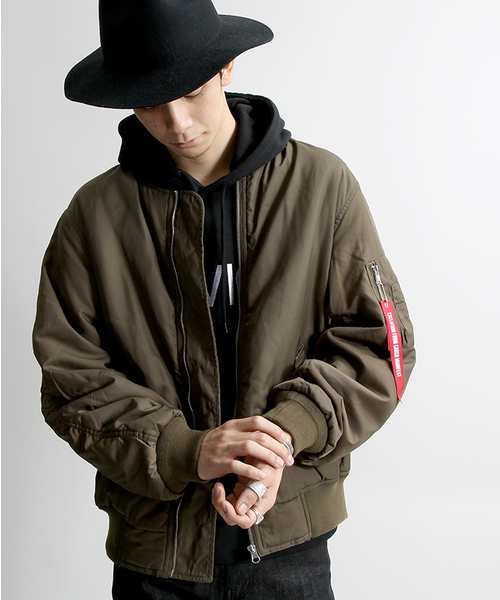 WEGO（ウィゴー）の「WEGO/オーバーMA-1（ミリタリージャケット・メンズ・ホワイト/カーキ/ブラック・MEDIUM/LARGE）」の18枚目の写真