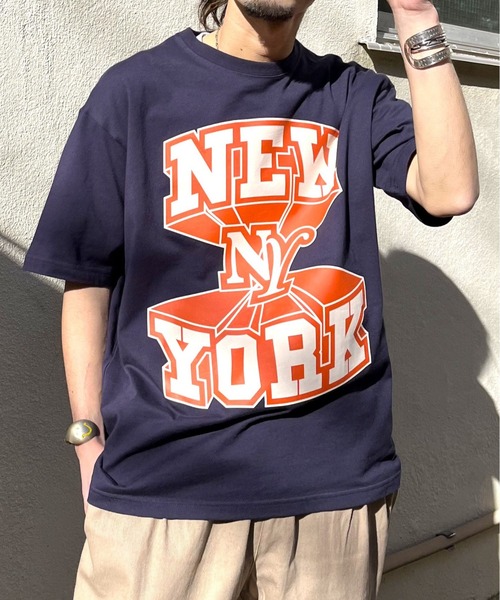 RGY(アールジーワイ)の「【RGY】NEWYORK ビッグシルエットTシャツ (CP)(Tシャツ/カットソー・レディース・ネイビー/ブラック/ホワイト・M/L)」の3枚目の写真