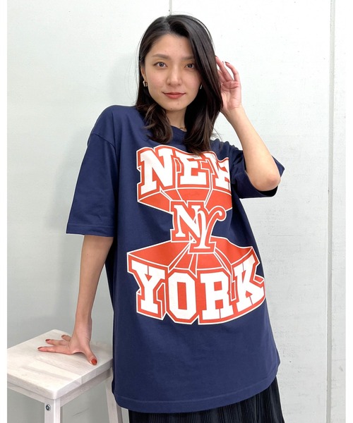 RGY(アールジーワイ)の「【RGY】NEWYORK ビッグシルエットTシャツ (CP)(Tシャツ/カットソー・レディース・ネイビー/ブラック/ホワイト・M/L)」の9枚目の写真