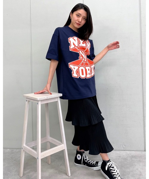 RGY(アールジーワイ)の「【RGY】NEWYORK ビッグシルエットTシャツ (CP)(Tシャツ/カットソー・レディース・ネイビー/ブラック/ホワイト・M/L)」の12枚目の写真