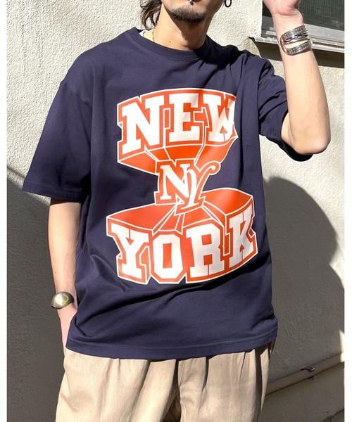 RGY(アールジーワイ)の「【RGY】NEWYORK ビッグシルエットTシャツ (CP)(Tシャツ/カットソー・レディース・ネイビー/ブラック/ホワイト・M/L)」の16枚目の写真