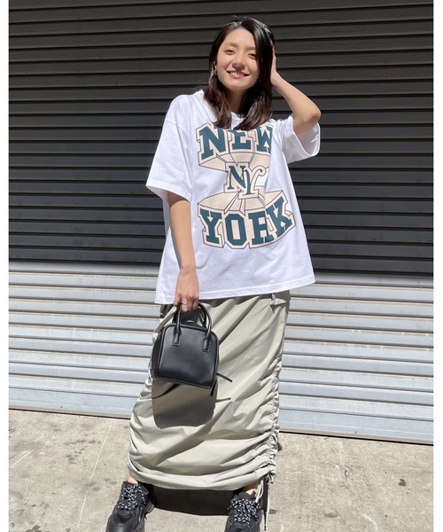 RGY(アールジーワイ)の「【RGY】NEWYORK ビッグシルエットTシャツ (CP)(Tシャツ/カットソー・レディース・ネイビー/ブラック/ホワイト・M/L)」の20枚目の写真