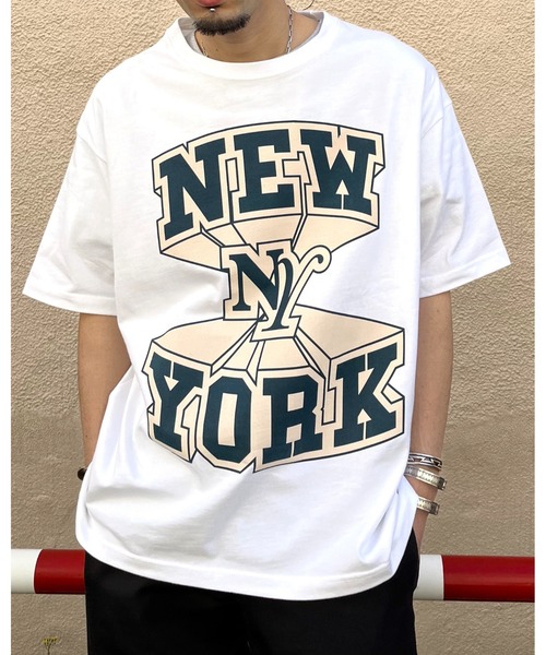 RGY(アールジーワイ)の「【RGY】NEWYORK ビッグシルエットTシャツ (CP)(Tシャツ/カットソー・レディース・ネイビー/ブラック/ホワイト・M/L)」の21枚目の写真