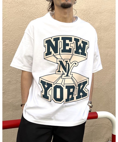 RGY(アールジーワイ)の「【RGY】NEWYORK ビッグシルエットTシャツ (CP)(Tシャツ/カットソー・レディース・ネイビー/ブラック/ホワイト・M/L)」の22枚目の写真