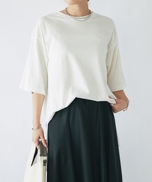 un dix cors（アンディコール）の「《長めの着丈でアレンジ楽しめる♪》オーバーバックプリントTEE（Tシャツ/カットソー）」