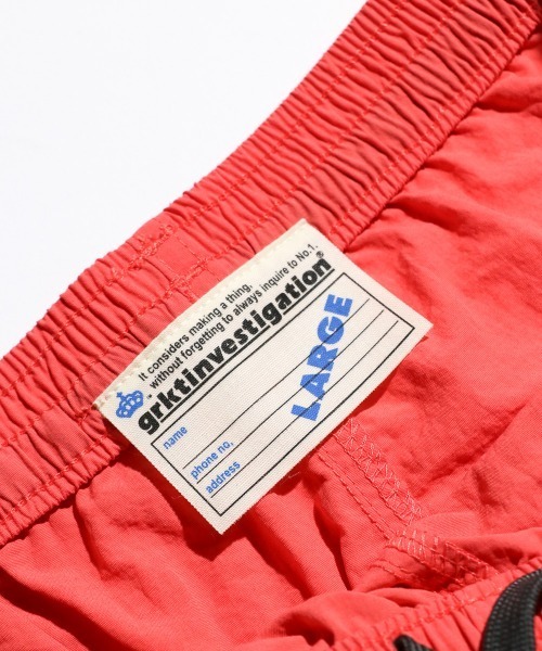 C.E.L.STORE(セルストア)の「GRKTINVESTIGATION / ガラクタ貿易 NYLON BAGGY SHORTS ナイロン バギーショーツ(その他パンツ・メンズ・マスタード/ライトグリーン/コーラルピンク/グレー/ブラック・SMALL/LARGE/MEDIUM)」の6枚目の写真