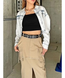 デニムジャッケットライクシャツ