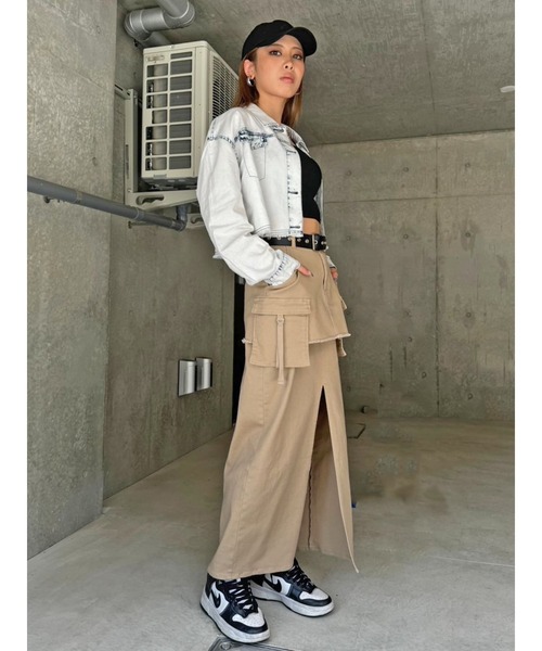 EGOIST（エゴイスト）の「デニムジャッケットライクシャツ（シャツ/ブラウス・レディース・ブルー/ブラック・FREE）」の15枚目の写真