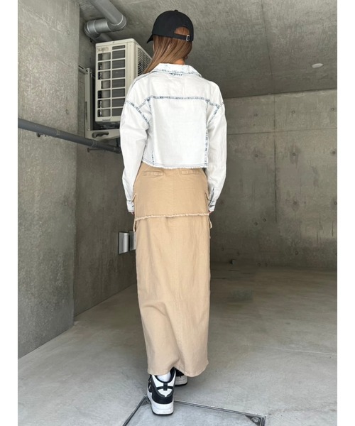 EGOIST（エゴイスト）の「デニムジャッケットライクシャツ（シャツ/ブラウス・レディース・ブルー/ブラック・FREE）」の16枚目の写真