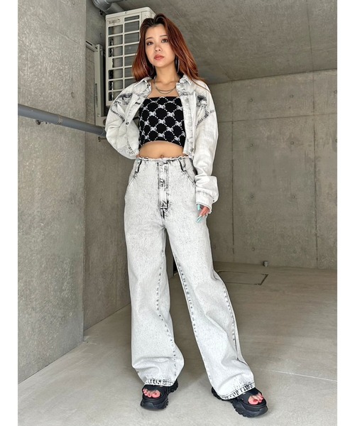 EGOIST（エゴイスト）の「デニムジャッケットライクシャツ（シャツ/ブラウス・レディース・ブルー/ブラック・FREE）」の18枚目の写真