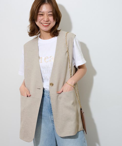 ジェス　ジャーナルスタンダード レリューム ノーカラージレ 追加2》ノーカラージレ（ジレ）｜JOURNAL STANDARD relume