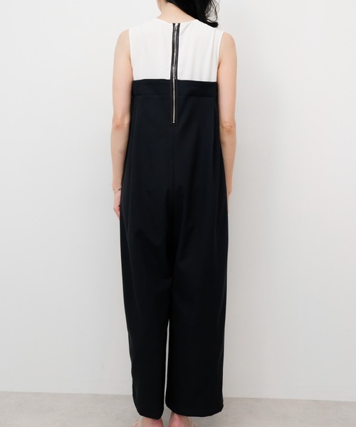 TEVALT（ヴァレット）の「レイヤードライクオールインワン（サロペット/オーバーオール・レディース・ブラック/ネイビー・38）」の13枚目の写真