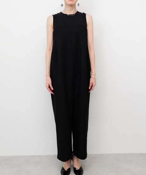 TEVALT（ヴァレット）の「レイヤードライクオールインワン（サロペット/オーバーオール・レディース・ブラック/ネイビー・38）」の14枚目の写真