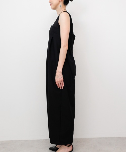 TEVALT（ヴァレット）の「レイヤードライクオールインワン（サロペット/オーバーオール・レディース・ブラック/ネイビー・38）」の15枚目の写真