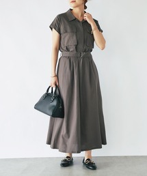 un dix cors | 《着方アレンジいろいろ》ワークポケットウエスト切替ワンピース(ワンピース)