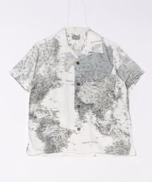 【HOUSTON woman】ALOHA SHIRT(MAP)